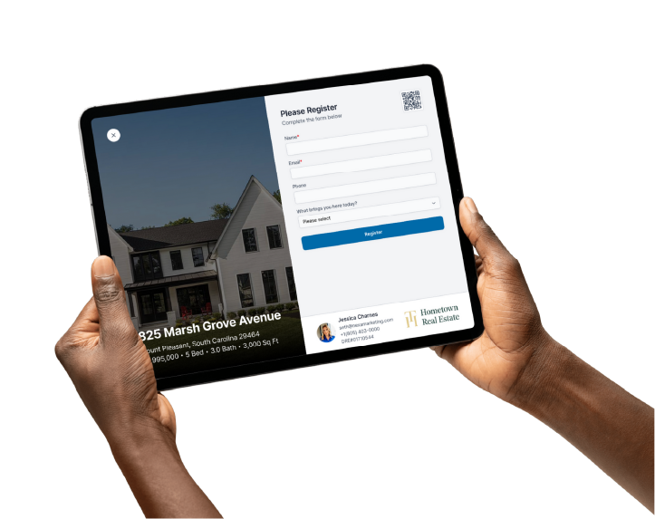 High-performance sign-in screens for open houses