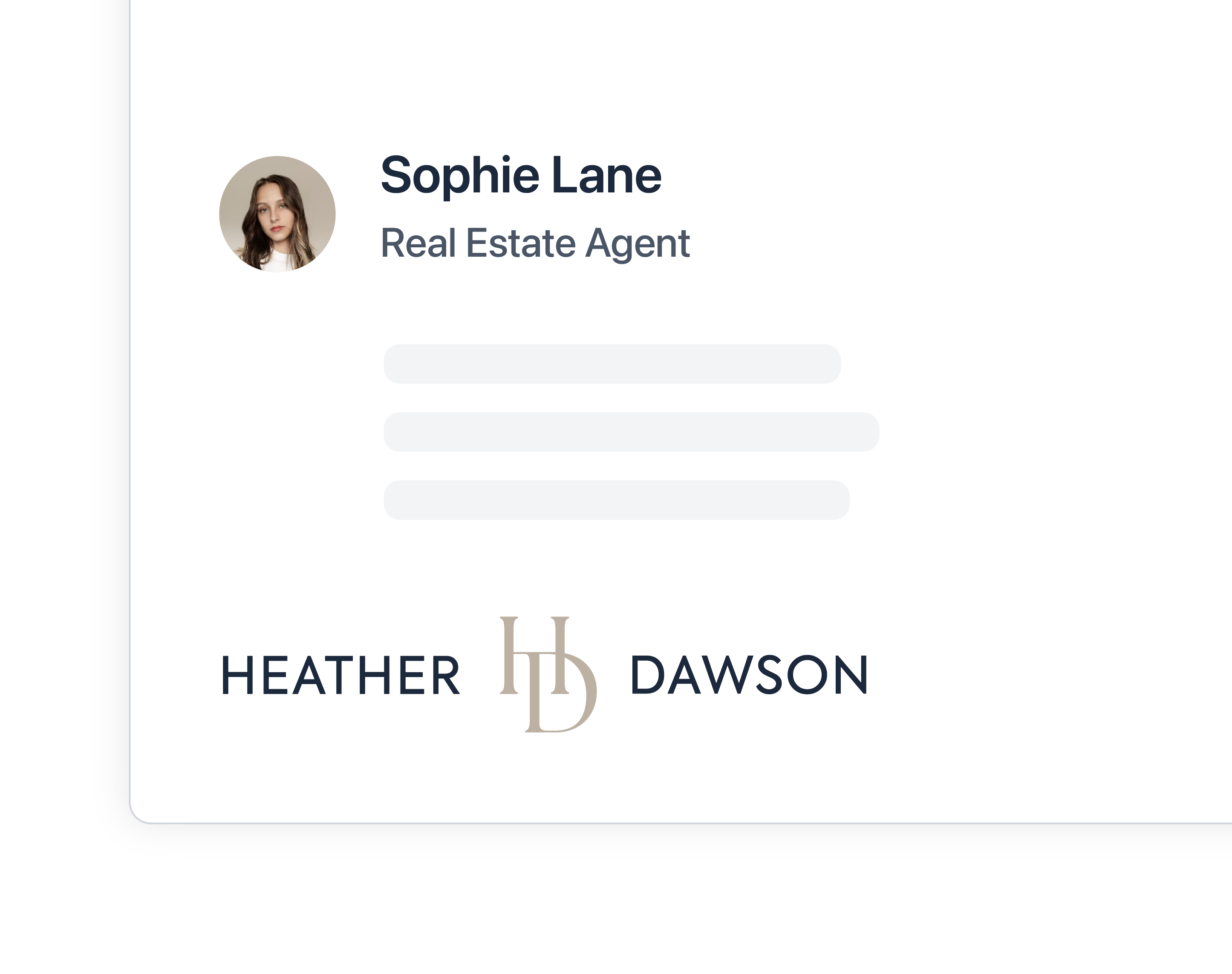 Personalized property and host details