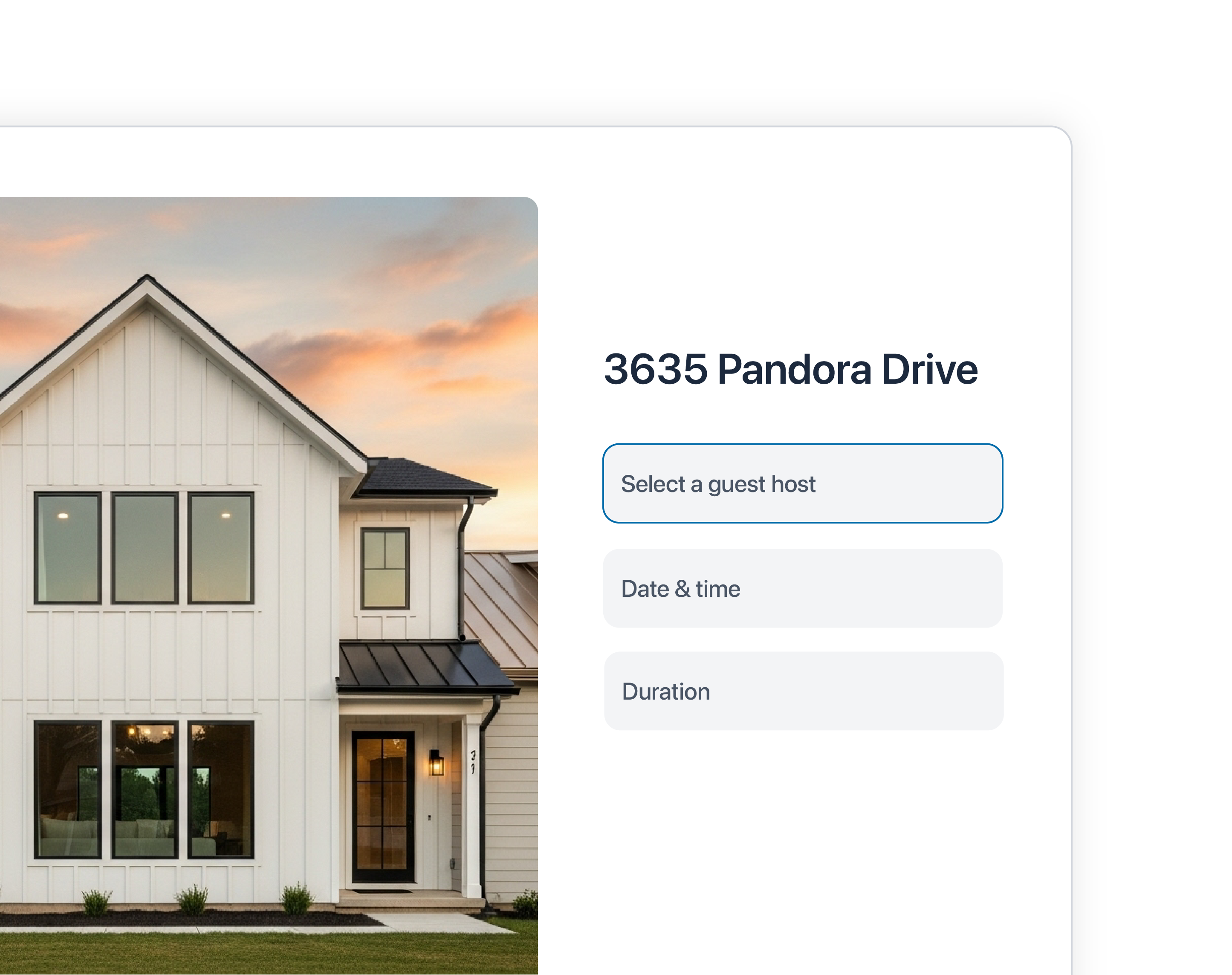 Listing managers schedule open houses