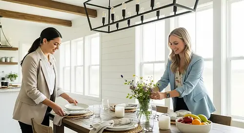 How to Stage a Dining Table for an Open House